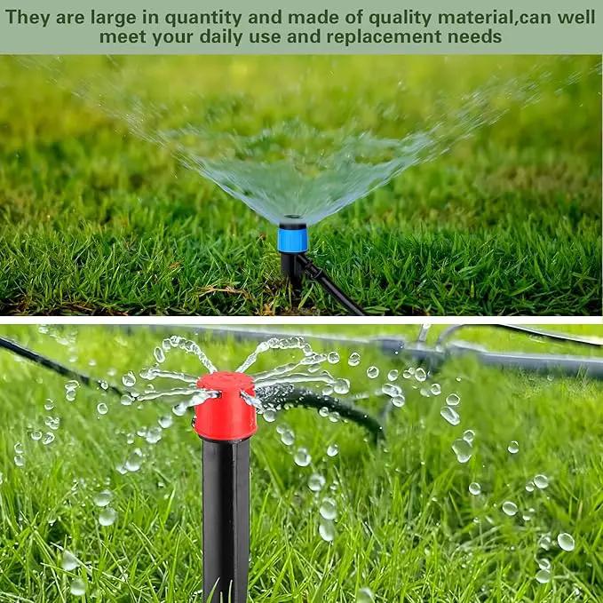 120 Pcs Drip Irrigation Emitters for 1/4'' Drip Irrigation Tubing 60 Irrigation Emitters Sprayer 60 Adjustable 360 Degree Water Flow Drippers for Patio Lawn Garden Watering by GreenHaven Gardens