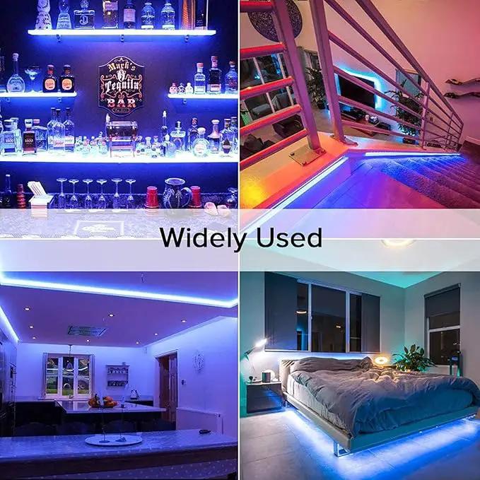 DC 24V COB LED Strip Light Blue IP65 Waterproof 5M/16.4ft Uniform Glow 2400LEDs Flexible LED Tape Lights for DIY Garden Backyard Corridor Stairs Decoration(No Power Supply) by GreenHaven Gardens