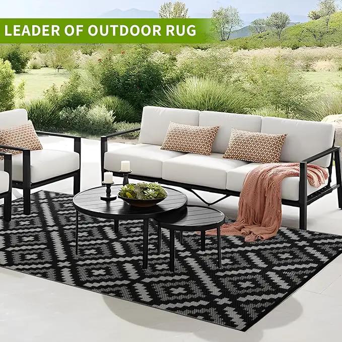 Outdoor Rug 5x8 ft Waterproof, Reversible Outdoor Plastic Straw Rug for Patios Clearance, Outdoor Area Rug Carpet RV Mat for Camping Backyard Deck Porch by GreenHaven Gardens