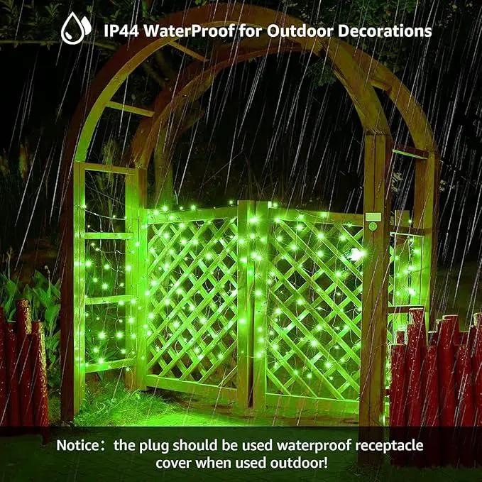 Led Christmas Net Lights Outdoor Christmas Decorations 120Led 6Ftx4Ft Connectable Waterptoof Mesh Net Lights for Trees Bushes Wedding Garden Outdoor Christmas Decorations (Green) by GreenHaven Gardens