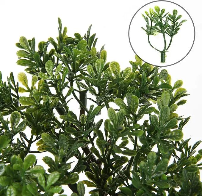 Artificial Bonsai Tree Juniper Faux Plants Indoor Small Fake Plants Decor with Ceramic Pots for Home Table Office Desk Bathroom Shelf Bedroom Living Room Farmhouse Decorations by GreenHaven Gardens