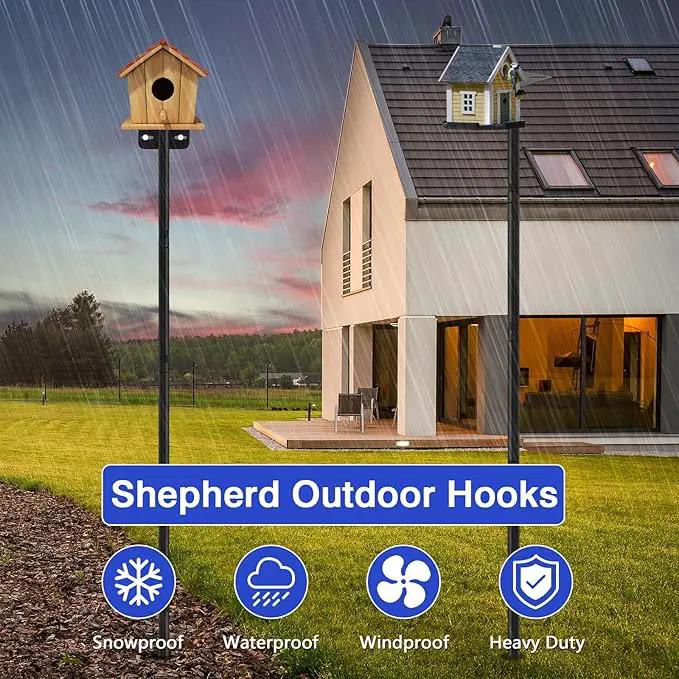 1 Pack 60 inch Adjustable Bird Feeder Pole,Bird House Pole Suitable for Feeders & BirdHouse,Weather Station,Heavy-Duty Rustproof Design,Enhance Outdoor Decor & Birdwatching Experience (1 PACK 60 inch) by GreenHaven Gardens