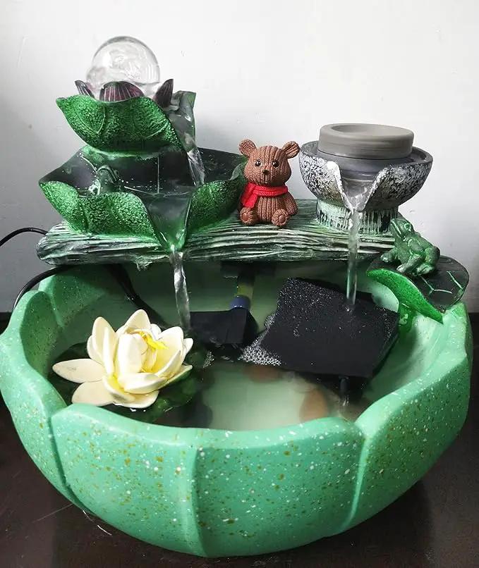 8Pcs Mini Resin Teddy Bear Figurines Cute Scarf Bears Desktop Ornaments Car Interior Decoration Garden FigurinesTiny Bear Statues Animals Sculpture Micro Landscape by GreenHaven Gardens