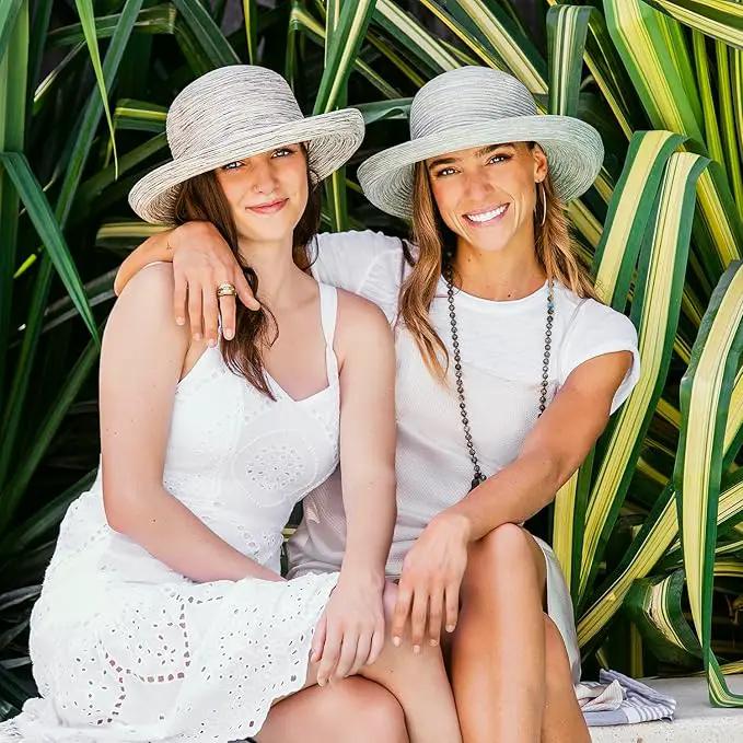 Wallaroo Hat Company Women’s Sydney Sun Hat - UPF 30+ Sun Protection, Packable, Adjustable, Medium - Beach, Travel, Wide Brim by GreenHaven Gardens