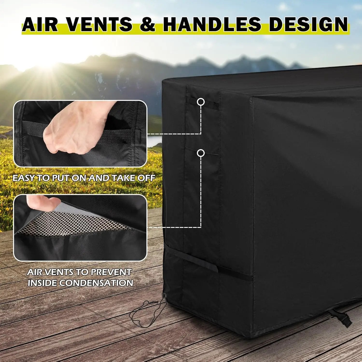 Griddle Cover for Royal Gourmet GB2000 2 Burner Grill, Flat Top Grill Cover for Outdoor BBQ, Outdoor Barbecue Cover for Gas Propane Griddle-Waterproof by GreenHaven Gardens