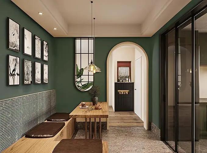 Dimoon 590''x23.6'' Green Peel and Stick Wallpaper Contact Paper Modern Self Adhesive Wall Paper Removable Renter Friendly Textured Solid Color Shelf Cabinet Vinyl Roll (590''x23.6'',Dark Green) by GreenHaven Gardens