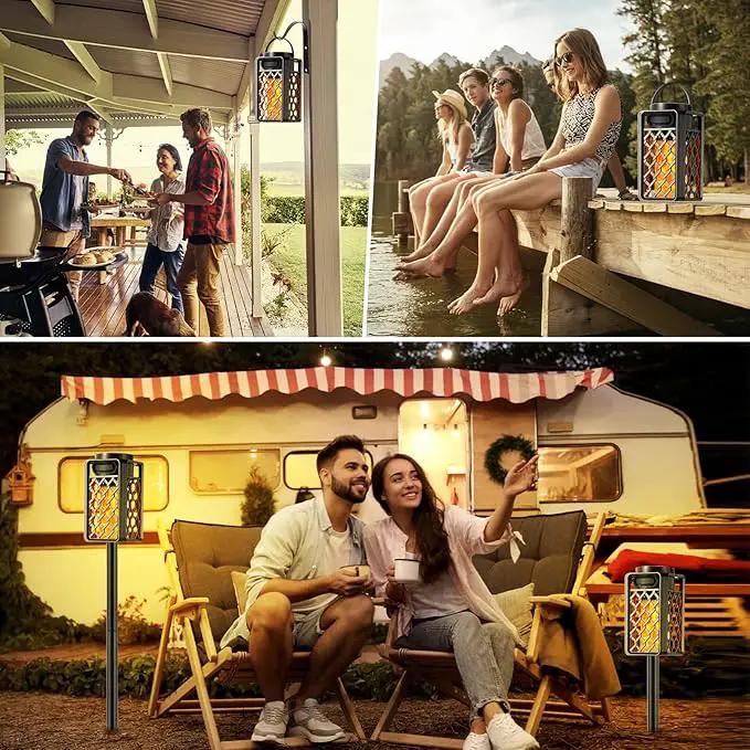 Outdoor Bluetooth Speaker with Led Flame, IP65 Waterproof Wireless Bluetooth Speaker, HD Audio, Atmosphere, 2 Pack by GreenHaven Gardens