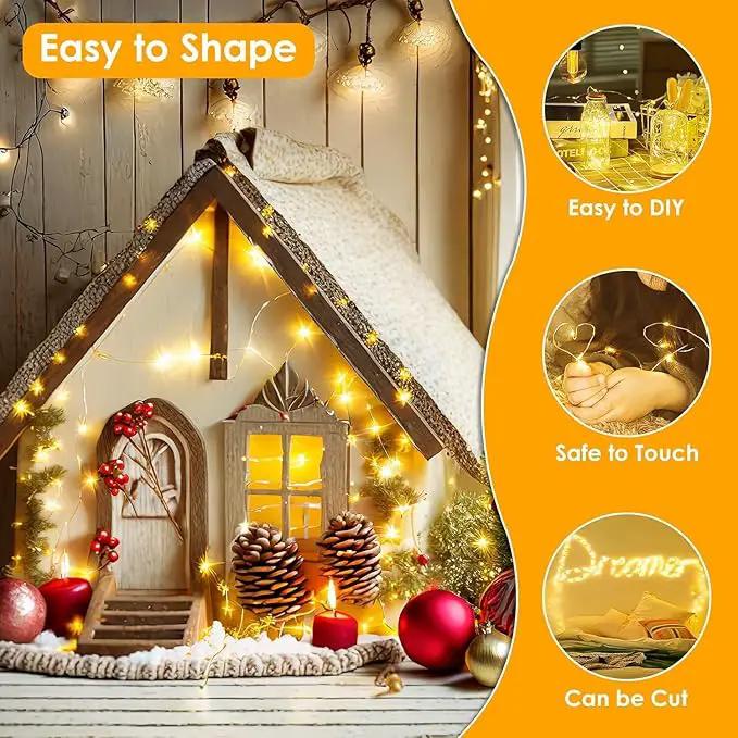 66Ft 200LED Fairy Lights Plug in with Remote, Waterproof String Lights Outdoor & Indoor 8 Modes with Timer, LED Twinkle Lights for Girl's Room Garden Patio Halloween Christmas Decorations (Warm White) by GreenHaven Gardens