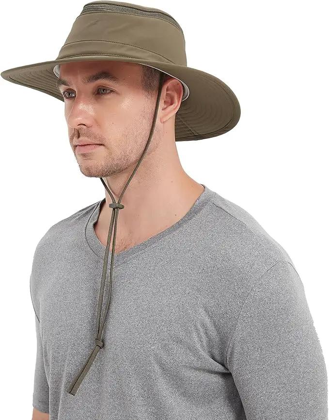 Cimarron Wide Brim Safari Sun Hat for Women & Men – UPF 50+ Outdoor Fishing Hat | Hiking, Running Travel Sun Protection Hat by GreenHaven Gardens
