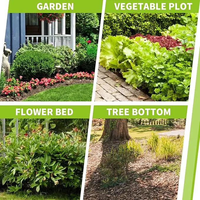 3x100ft 3.2OZ,Weed Barrier Landscape Fabric Heavy Duty, Woven Weed Control Fabric, High Permeability Good for Flower Bed, Geotextile Fabric Underlayment, Driveway (4ft*100ft) by GreenHaven Gardens