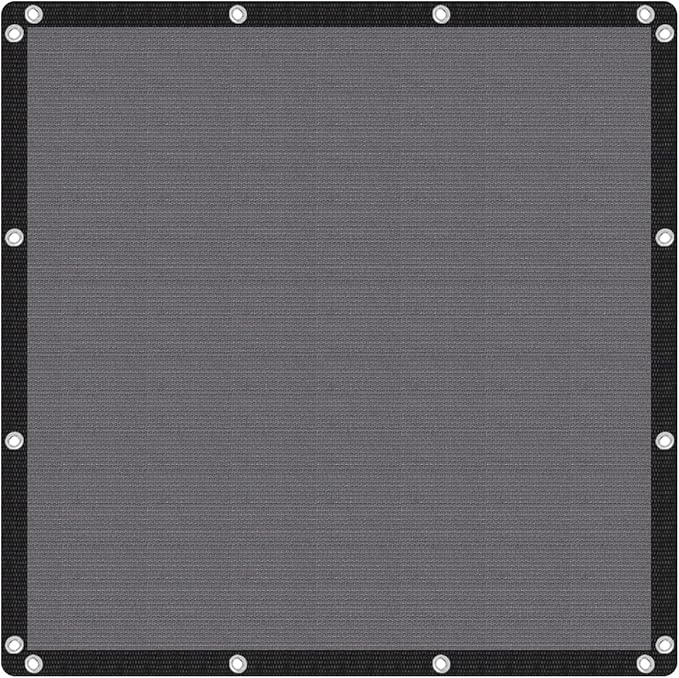 VICLLAX Shade Fabric Sun Shade Cloth with Every 2 FT Grommets for Patio Garden Pergola Cover Canopy 3x18 FT, Grey by GreenHaven Gardens