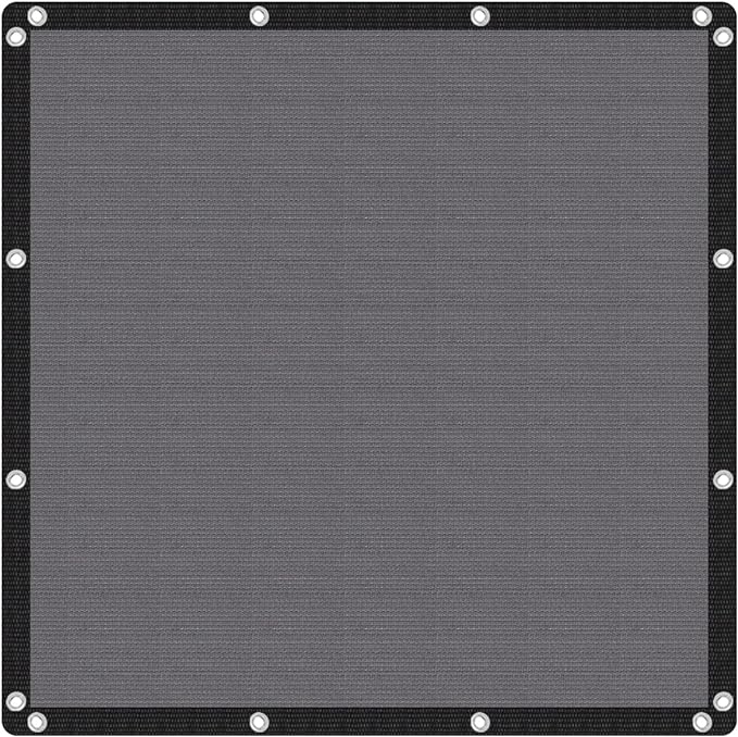 VICLLAX Shade Fabric Sun Shade Cloth with Every 2 FT Grommets for Patio Garden Pergola Cover Canopy 15x17 FT, Grey by GreenHaven Gardens