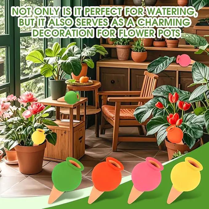 8Pcs Terracotta Plant Watering,Self Watering Spikes Self Watering Planter Insert,Ceramic Automatic Watering Water Seepage Device Suitable for Garden Decoration Plant Accessories by GreenHaven Gardens