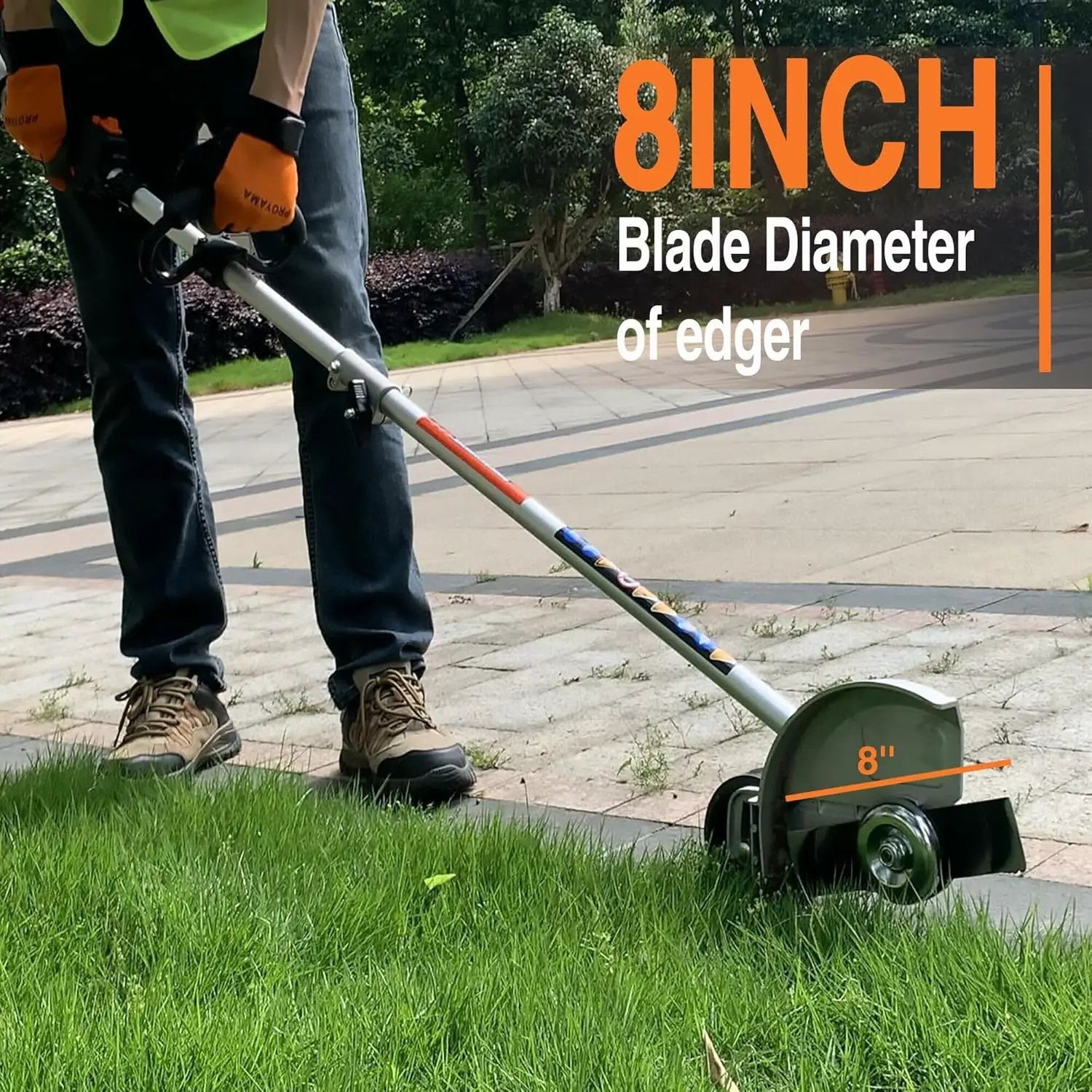 PROYAMA 26cc Weed Eater/Wacker Gas Powered, 2-Cycle Gas String Trimmer/Edger, 3 in 1 Brush Cutter with 17’’ Cutting Path, Grass Trimmer Light Weight by GreenHaven Gardens