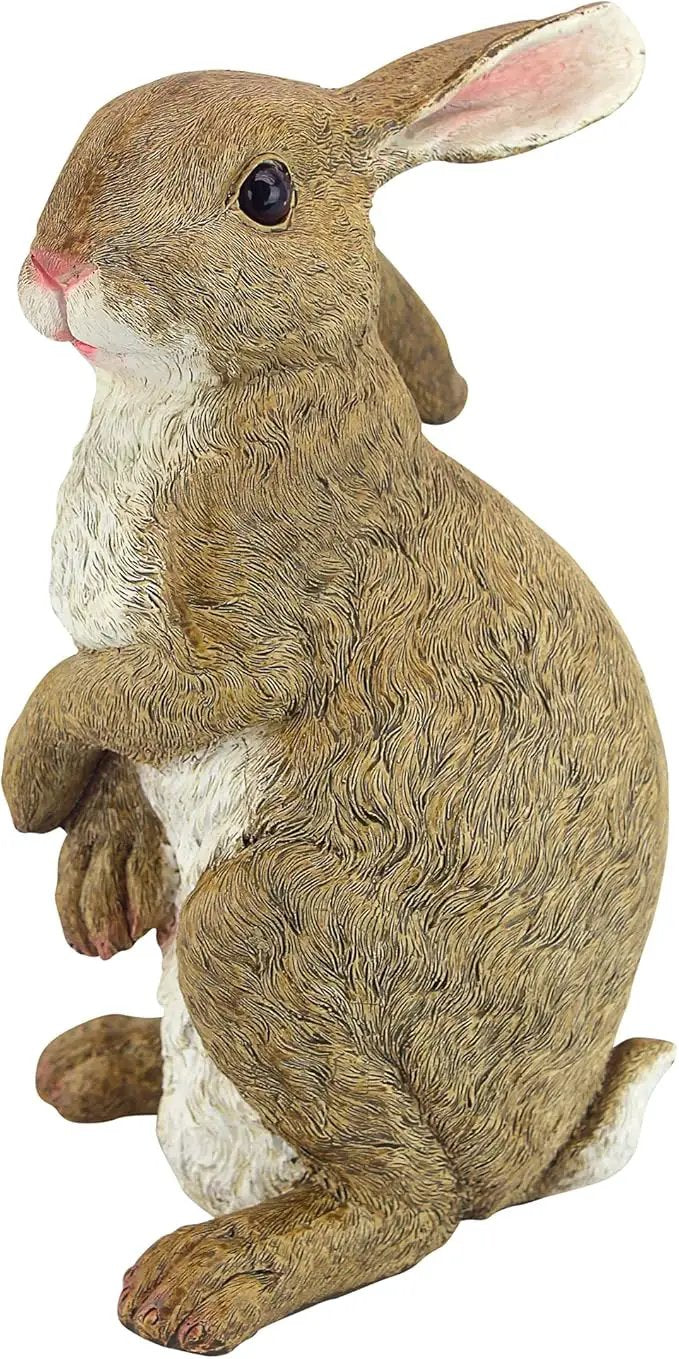 Design Toscano QM200681 Hopper the Bunny Standing Rabbit Indoor/Outdoor Garden Statue, 6 Inches Wide, 11 Inches Tall, Handcast Polyresin, Full Color Finish by GreenHaven Gardens