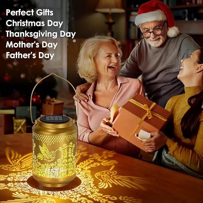 Hummingbird Solar Lanterns Outdoor Lights: Garden Decor Birthday Gifts for Women Mom Grandma Nana Aunt, Hanging Solar Lights Decoration Waterproof Outside for Yard, Patio, Backyard, Porch by GreenHaven Gardens