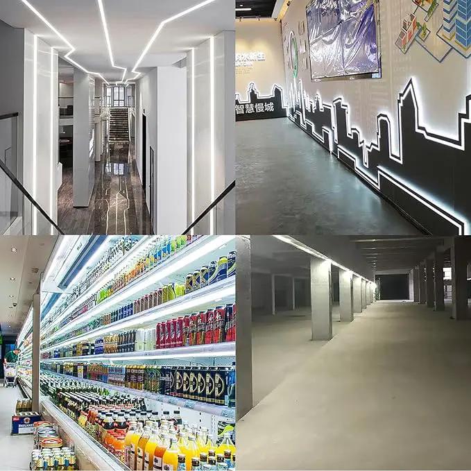 15M/49.2ft 24V COB LED Strip Light Waterproof IP65 Cool White 6000K Uniform Glow 5760LEDs CRI 93+ Flexible LED Tape Lights for DIY Cabinet Bedroom Kitchen Home Decor(No Power Supply) by GreenHaven Gardens