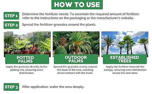 8-4-8 Professional Palm Tree Fertilizer Plant Food; for Indoor Potted Plants and Outdoor Landscape Palm Trees; Quick-Release Nitrogen Fertilizer and Continuous Feeding (1 Quart) by GreenHaven Gardens