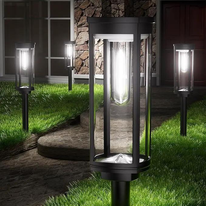Solar Pathway Lights Outdoor Solar Lights Outdoor, IP65 Waterproof Auto On/Off Solar Garden Lights Solar Powered Landscape Lighting for Yard Walkway Driveway Pathway (Cool White, 2pack) by GreenHaven Gardens