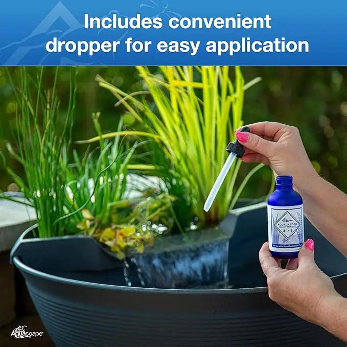 Aquascape AquaGarden Pond and Fountain Maintenance Water Treatment, 4-in-1, 4 oz, 96098 by GreenHaven Gardens