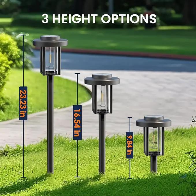 GIGALUMI Solar Pathway Lights Outdoor, 8Pack Gardening Light IP65 Waterproof Landscape Lighting for Yard and Walkway, Garden Decorations for Outside Patio Porch, Warm White by GreenHaven Gardens