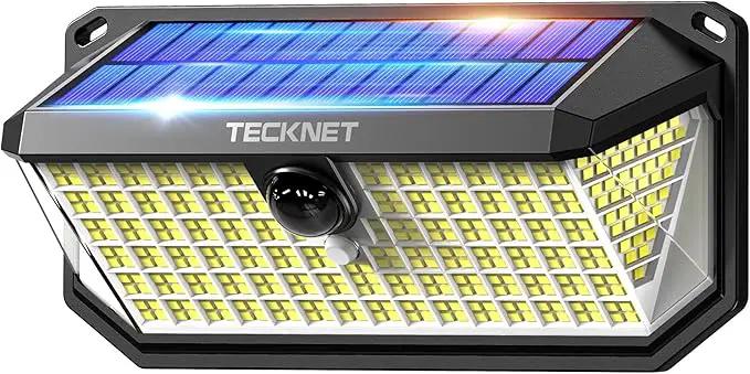TECKNET 4200Lm 416 LED Solar Lights Outdoor Waterproof, 300° Angle & 3 Lighting Modes Motion Sensor Outdoor Lights, 2 Pack Security Solar Light IP66 for Fence Front Door Yard - 1 Pack by GreenHaven Gardens