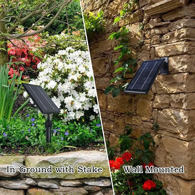 Luwint 27ft Solar String Lights - 12 Bulbs, Waterproof Fairy Hanging Lights for Outdoor Patio, Garden, Yard, and Deck Decoration - Solar Powered LED Lights by GreenHaven Gardens