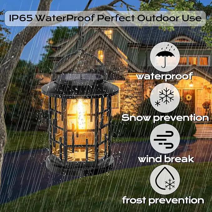 Solar Lanterns Outdoor Waterproof, Outdoor Solar Lights for Garden, Patio Yard Party Outdoor Decor, 2 Pack by GreenHaven Gardens