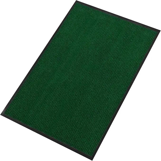 Profile Rubber Door Mat, 47x31inch, Heavy Duty, Entrance Doormat, Indoor and Outdoor, Waterproof, Easy Clean Shoe Scraper, Home Rug Welcome Mats for Entryway, Patio, Porch, Green by GreenHaven Gardens