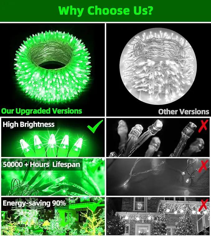 750 LED 246FT Christmas Lights Outdoor, Super Long Waterproof Christmas String Lights with 8 Modes, Christmas Tree Lights with Timer Memory for Fence Garden Xmas Wedding Party DecorGreen by GreenHaven Gardens