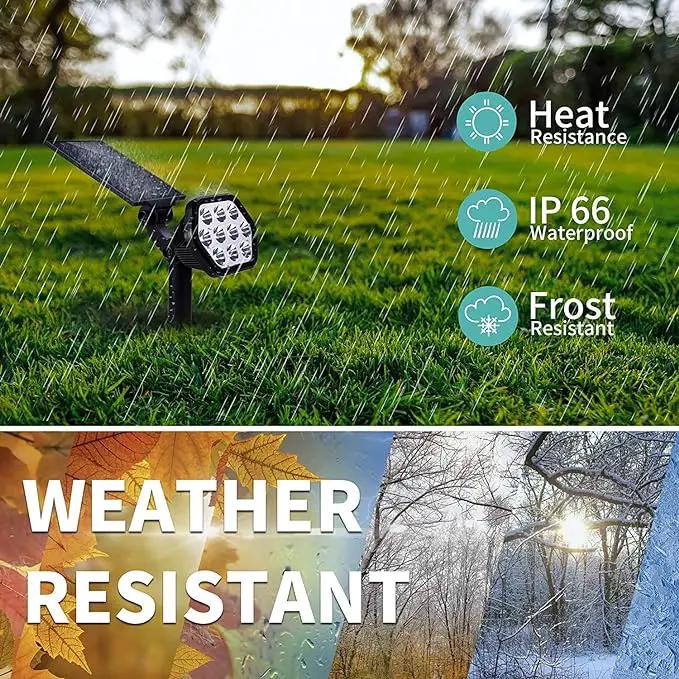 Nekteck Solar Lights Outdoor,10 LED Landscape Spotlights Powered Wall Lights 2-in-1 Wireless Adjustable Security Decoration Lighting for Yard Garden Walkway Porch Pool Driveway (6 Pack, Warm White) by GreenHaven Gardens