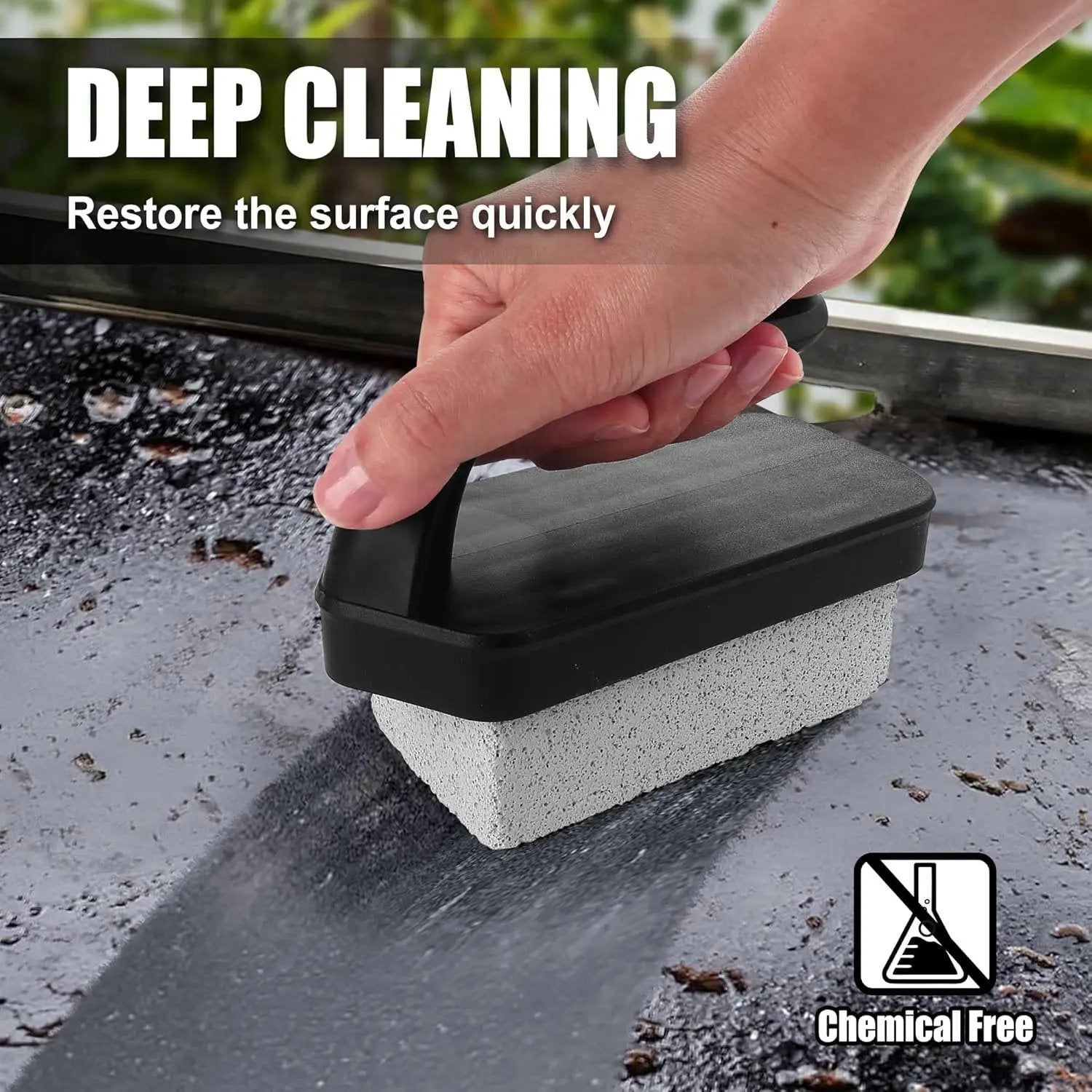 GRILLART Griddle Cleaning Kit for Blackstone, Flat Top Grill Cleaning Stone 2 PCS by GreenHaven Gardens