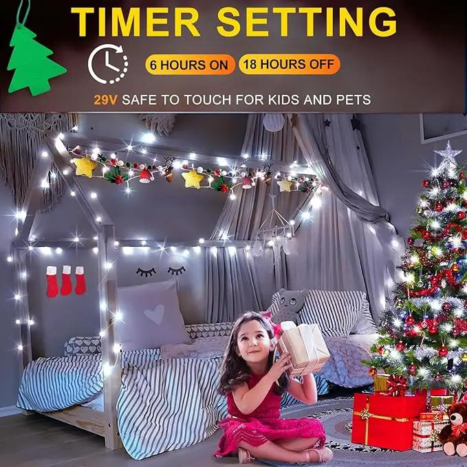 KNONEW 99ft 300 LED Christmas Lights Outdoor String Lights 8 Modes & Memory Fairy Light Plug in Waterproof LED String Lights for Xmas Yard Tree Wedding (Cool White) by GreenHaven Gardens