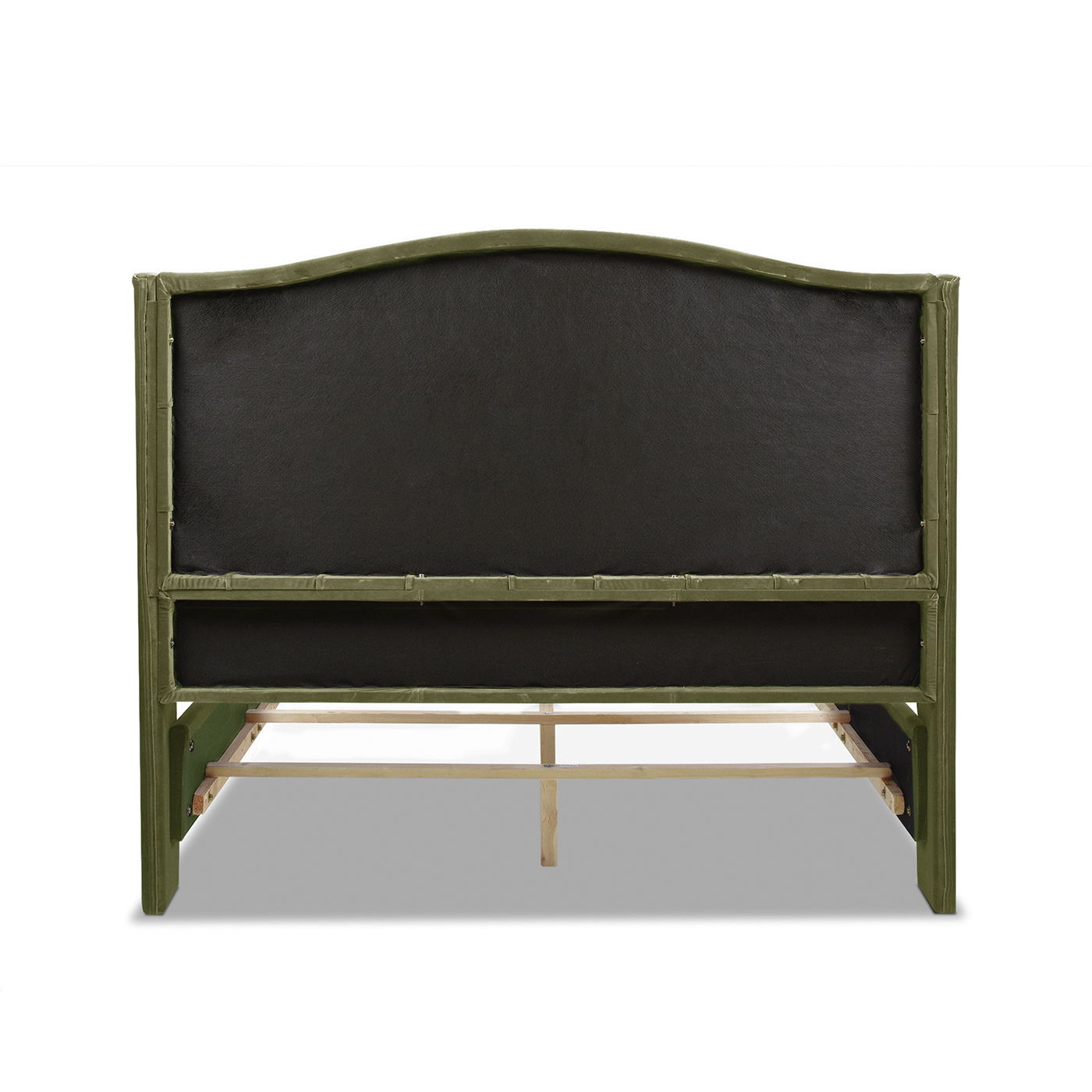 Marcella - Upholstered Shelter Headboard Bed Set by HouseOfZazla