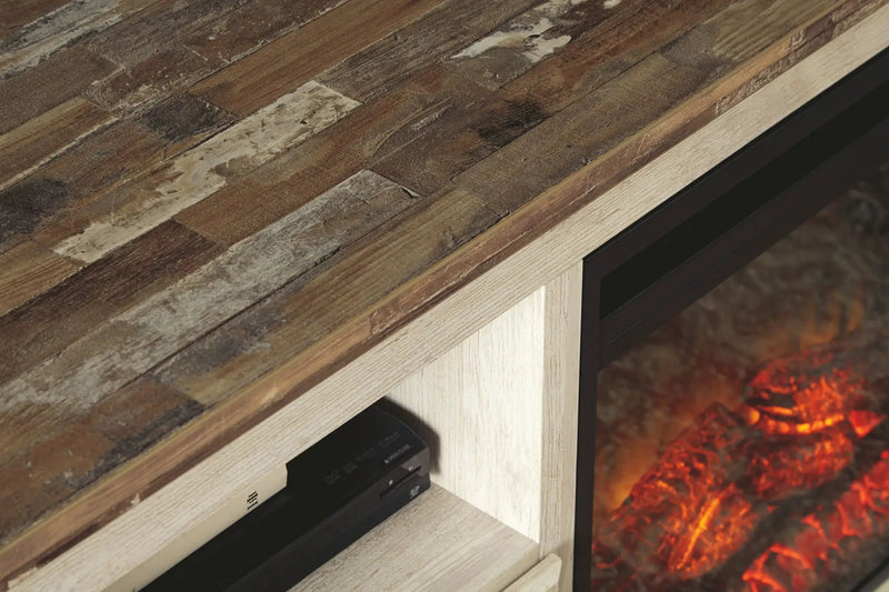 Willowton - Entertainment Center With Fireplace Option by Unique Piece Furniture