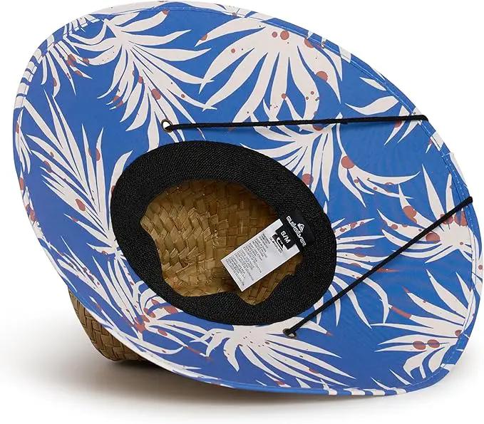 Quiksilver Men's Wide Brim Outdoor Lifeguard Straw Sun Hat by GreenHaven Gardens