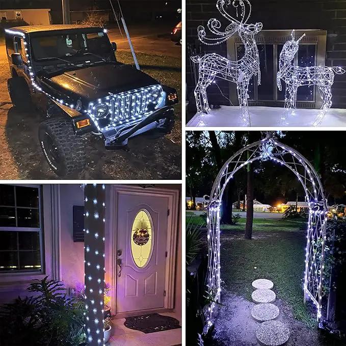 33FT 100LED Fairy Lights Battery Operated with Remote, Waterproof String Lights with Timer for Indoor & Outdoor, Twinkle Light Battery Powered Bedroom Wedding Christmas Decorations (Cool White) by GreenHaven Gardens