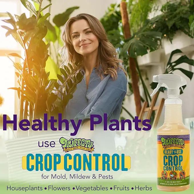 Trifecta Crop Control Insecticidal Soap for Plants | All Natural Fungicide for Plants | Spider Mite Killer Indoor Plants, Food Safe Commercial Grade Pesticide, Herbicide, Spider Mites Spray for Plants by GreenHaven Gardens