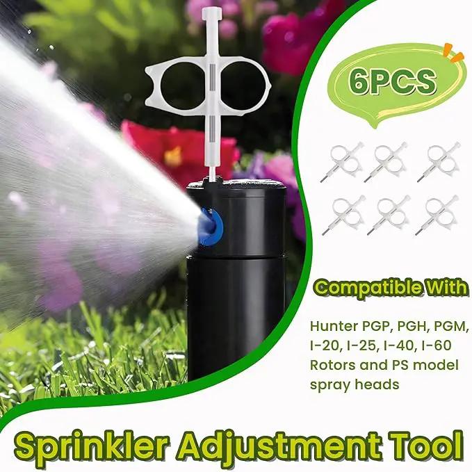 6 PCS Sprinkler Adjustment Tool Compatible with Hunter MP PGP Sprinkler Head, Spray Head Pull up Tool Kit Fit for Garden Lawn Irrigation System Repair by GreenHaven Gardens