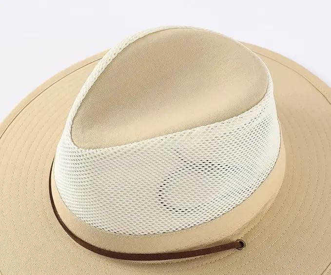 Home Prefer Cotton Summer Fedora Hat Wide Brim Sun Hats for Men Women UPF 50+ Sun Protection Cap for Fishing Hiking by GreenHaven Gardens
