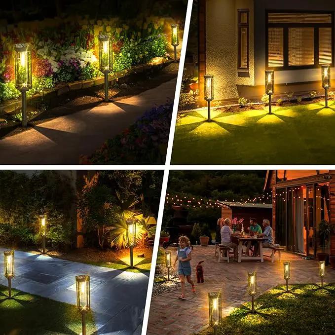 Solar Pathway Lights Outdoor 6 Pack, Bright Solar Path Lights Outside Waterproof, Walkway Light Solar Powered Landscape Lights for Driveway Lawn Patio Sidewalk Yard by GreenHaven Gardens