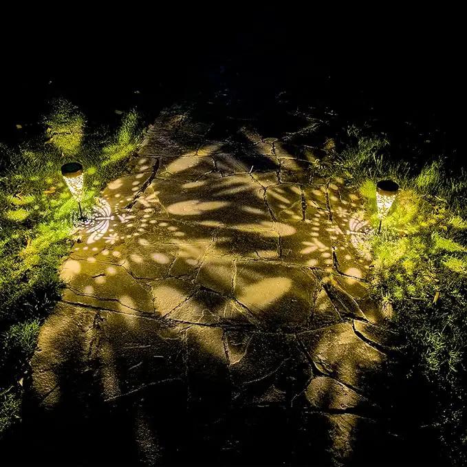 2-Pack Dragonfly Outdoor Solar Pathway Lights, Metal Garden Path Decorations, Waterproof Landscape Lighting for Yard, Lawn, Walkway – Gifts for Women, Mom, Grandma by GreenHaven Gardens