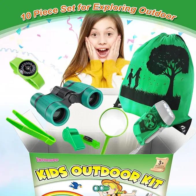 Kids Explorer Kit & Bug Catcher Kit, Camping Gear for Kids, Outdoor Exploration Set with Backpack & Binoculars, Ideal Outdoor Adventure Toys for Boys Girls 3-12 by GreenHaven Gardens
