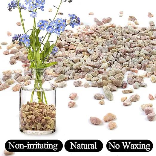 10lbs Peach Pebbles for Plants, 3/8inch Small Rocks for Succulent Cactus Plants, Natural Polished Pebbles, River Rocks for Plants, Vases, Garden by GreenHaven Gardens