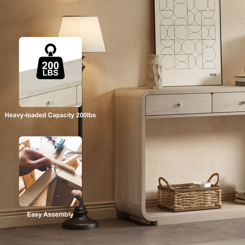 Console Table With 3 Drawers And Display Shelf by HouseOfZazla