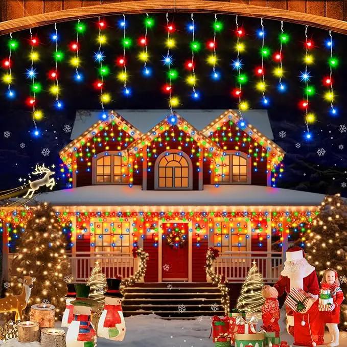 49FT 480LED Christmas Lights Decorations Waterproof 8 Modes Christmas Lights Outdoor with Memory and Timer Fairy Lights Plug-in Christmas String Lights for Holiday Party Wedding Home Roof by GreenHaven Gardens