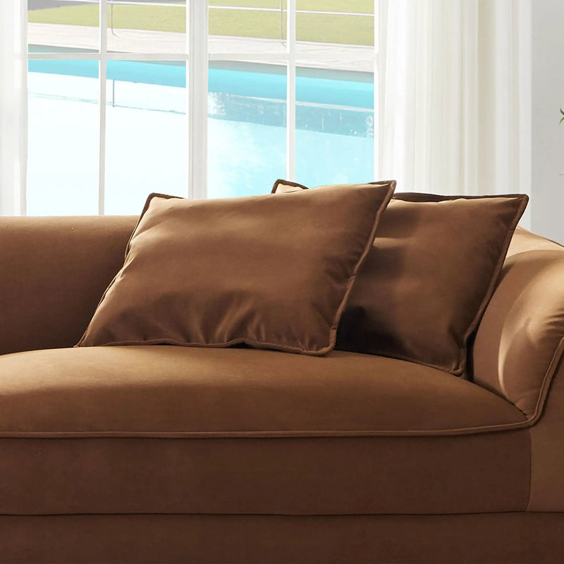 Nordic Modern Sofa With Removable Pillowcase, High Density Sponge Filling, 4 Throw Pillows by HouseOfZazla