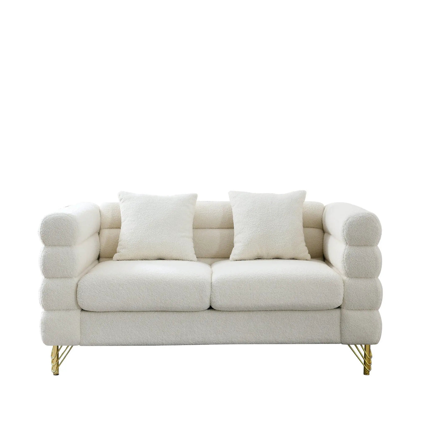 Oversized 2 Seater Sectional Sofa With Deep Seating And 2 Pillows by HouseOfZazla