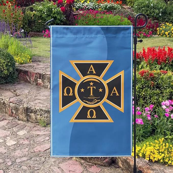 Alpha Tau Omega Licensed Flag Garden 12x19 inches Flag Banner Yard Decor Outdoor Decoration (Alpha Tau Omega #6) by GreenHaven Gardens