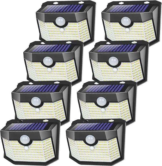 Aootek Solar Outdoor Lights 8 Packs,Motion Sensor Outdoor Lights with 3 Lighting Modes,Solar Lights Outdoor Waterproof for Garden Patio Garage Yard Deck by GreenHaven Gardens